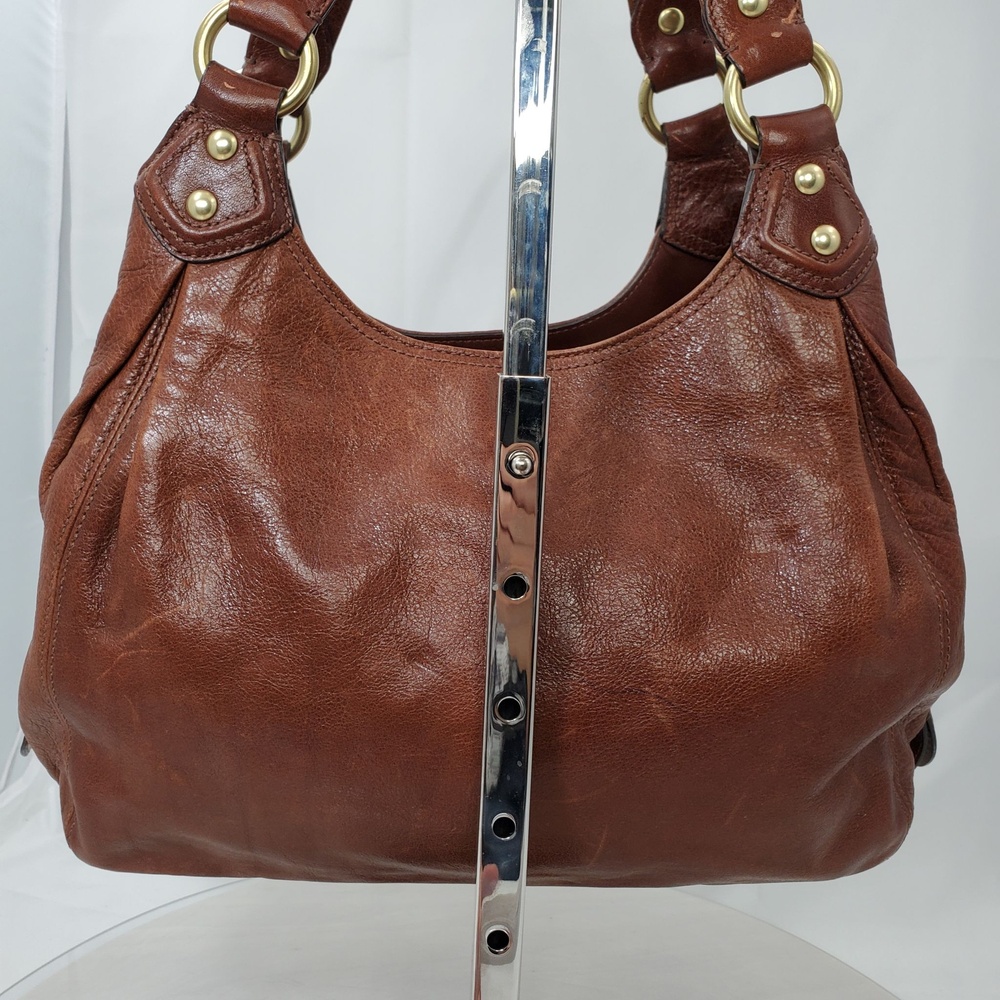 Vintage Y2K Coach 14336 Maddison Maggie Brown Glazed Leather Slouchy Hobo Bag - Picture 12 of 16